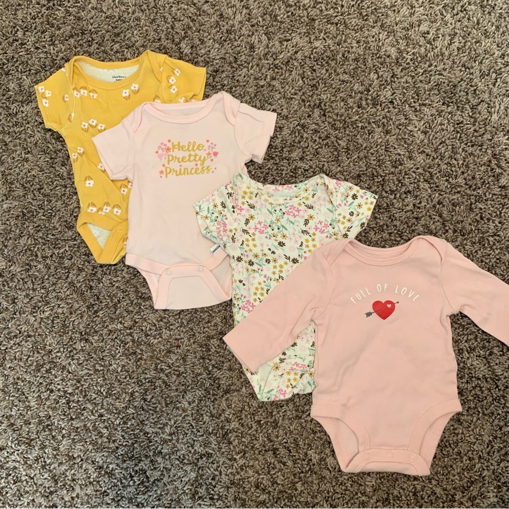 Baby girl newborn onesies